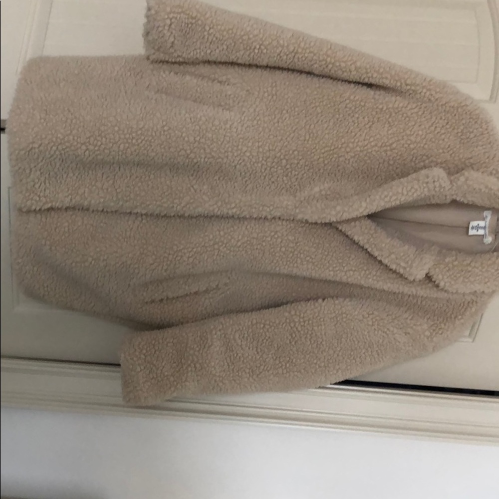 H and m oversized teddy coat